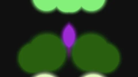 Glowing soft abstract shapes against a black backdrop Stock-Footage 331645480