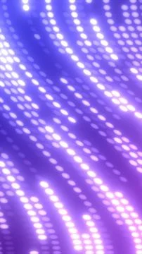 Glowing soft white dots forming gentle purple wave patterns across a dreamy.. 스톡 일러스트