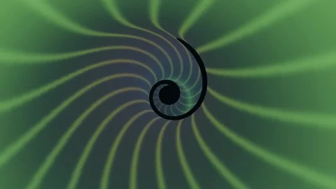Glowing space time distortion graphic shows swirling lines Stock Footage 342499944