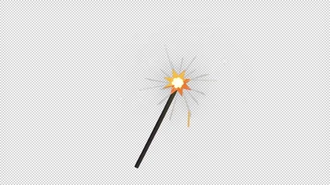 Glowing sparkler in the night Stock Footage 321870478