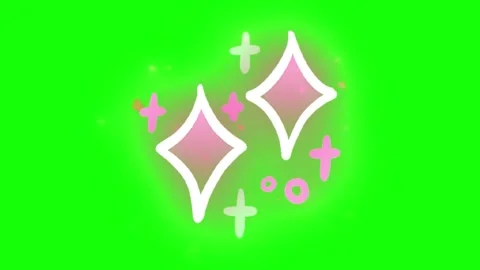 Glowing sparkling orbs on green background for motion graphics Stock Footage 337446505
