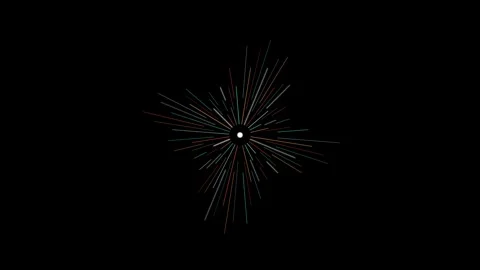 Glowing Speed Track Light Trails Animation Stock Footage 340365072