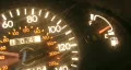 Glowing Speedometer & Gas Gauge HD Footage