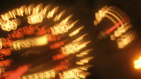 Glowing Speedometer &amp; Gas Gauge Stock Footage 298548