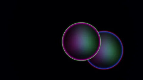 Glowing sphere on black background. Stock Footage 332584645