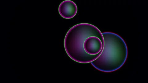 Glowing sphere on black background. Stock Footage 332584651