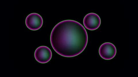 Glowing sphere on black background. Stock Footage 332584656