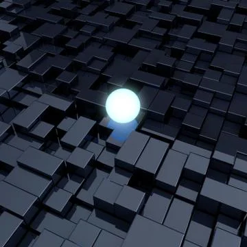 Glowing sphere Stock Illustration