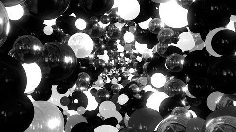 Glowing Spheres background 스톡 동영상 102399082