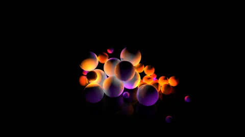 Glowing Spheres Stock Footage 43074593