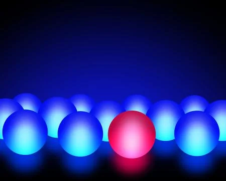 Glowing Spheres Stock Illustration