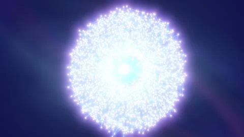 Glowing spherical digital structure with radiant center, visualizing comple.. Stockfoto's
