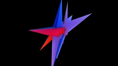 Glowing spike dance Stock Footage 98173123