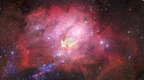 Glowing spiral galaxy. Elements of this Image furnished by NASA. Glowing s... Stock Photos