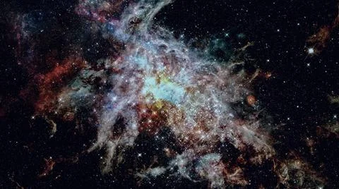 Glowing spiral galaxy. Elements of this Image furnished by NASA. Glowing s... Stock Photos