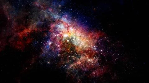 Glowing spiral galaxy. Elements of this Image furnished by NASA. Glowing s... Stock Photos