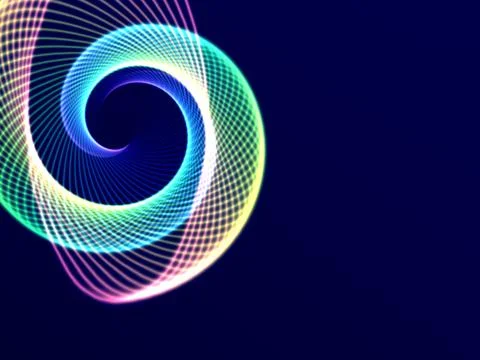 Glowing Spiral Stock Illustration
