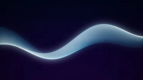 Glowing Spiral Lines Tech Background Stock Footage 335147613