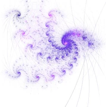 Glowing spiral pattern. Digital art. An abstract computer generated modern sp Stock Illustration