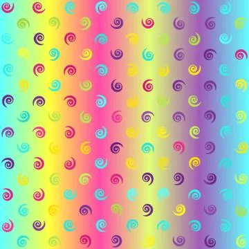 Glowing spiral pattern. Seamless vector gradient background Illustrazione stock