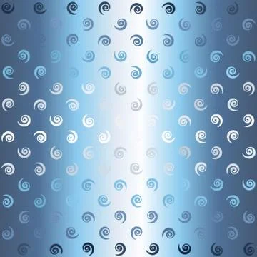 Glowing spiral pattern. Seamless vector background Stock Illustration