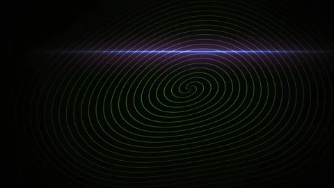 Glowing spiral patterns on black background. Stock Footage 340029992