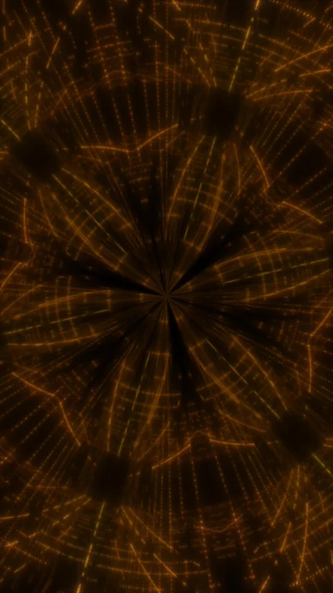 Glowing spiral patterns shift in warm tones Video stock 312282510
