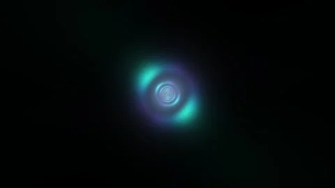 Glowing spiral space gateway background creates seamless Video stock 342412223