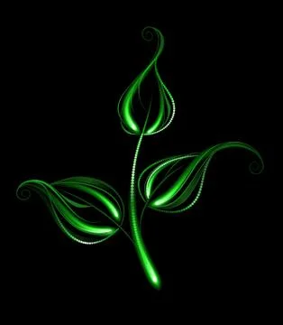 Glowing sprout tea Stock Illustration