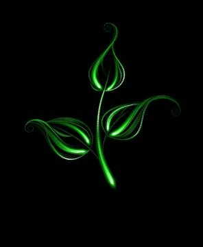 Glowing Sprout Tea Stock Illustration