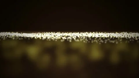 Glowing square particles shimmer in a seamless loop Stock Footage 342519205