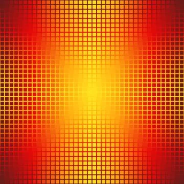 Glowing square pattern. Seamless vector gradient background Stock Illustration