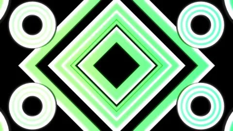 Glowing squares and circles elements Stock-Illustration