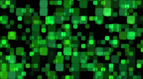Glowing Squares Background Animation - Loop Green Stock Footage 63599275
