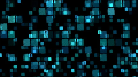Glowing Squares Background - Loop, Blue Stock Footage 34858091