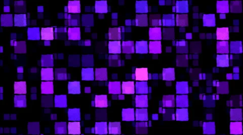 Glowing Squares Background - Loop, Purple Stockbeeldmateriaal 34860245