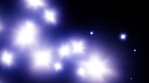 Glowing Star Bokeh Lights Dark Blue Background 库存影片 339828201