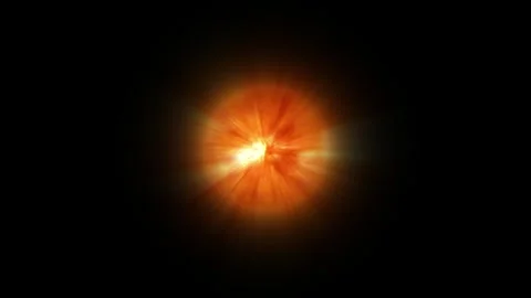 Glowing star burst explodes in a dark space background. This glowing star b.. Video stock 337620451