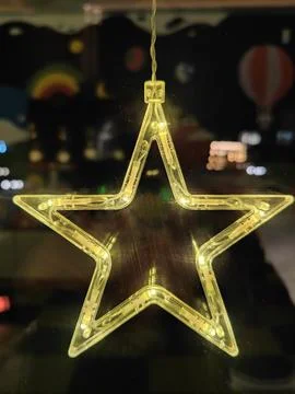 Glowing star decor Stock Photos