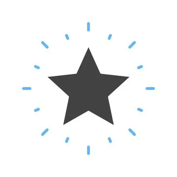 Glowing Star icon vector image. Stock Illustration