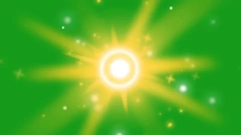 Glowing star motion graphics with green screen background Stock Footage 186635146