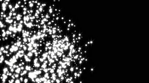Glowing star particle in random direction  3D render abstract background  ani Stock Footage 65238526