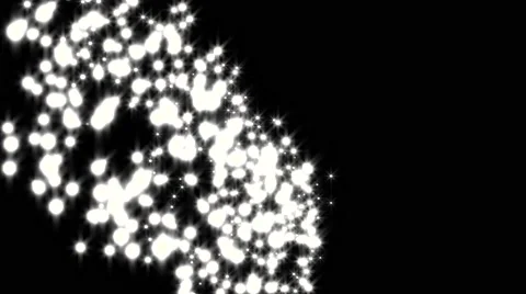 Glowing star particle in random direction  3D render abstract background  ani Stock Footage 65445108