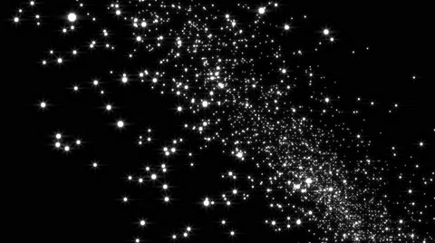 Glowing star particle in random direction  3D render abstract background Stock Footage 65456350