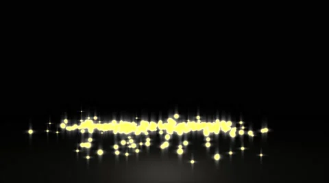 Glowing star particle in random direction with bounce on spotlight ground abs Stock Footage 65495787
