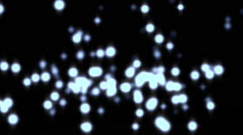 Glowing star particle in random direction with bounce on spotlight ground abs Stock Footage 66058505