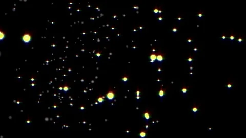 Glowing star particle star drop background Stock Footage 73514860