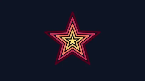 Glowing Star Spin Stock Footage 335637727