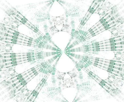 Glowing stargate with particles in space. Abstract fractal background. A larg イラスト素材