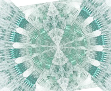 Glowing stargate with particles in space. Abstract fractal background. A larg Stock-Illustration